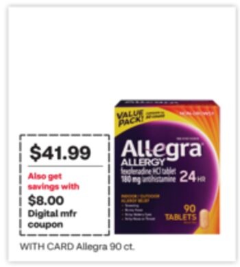 Allegra 90 ct.
