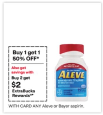 ANY Aleve or Bayer aspirin