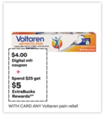 ANY Voltaren pain relief