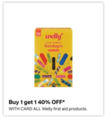 ALL Welly first aid products.