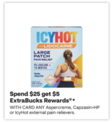 ANY Aspercreme, Capzasin•HP or IcyHot external pain relievers.