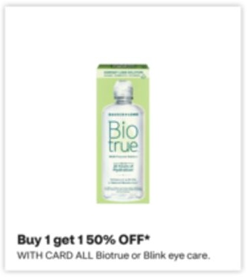 ALL Biotrue or Blink eye care