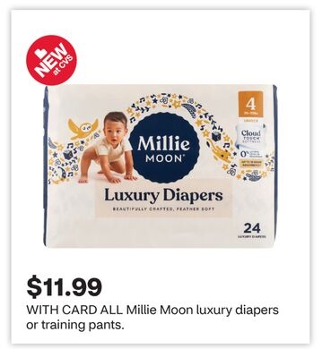 ALL Millie Moon luxury diapers or training pants
