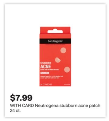 Neutrogena stubborn acne patch 24 ct.