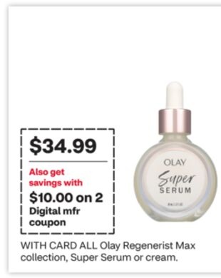 ALL Olay Regenerist Max collection, Super Serum or cream