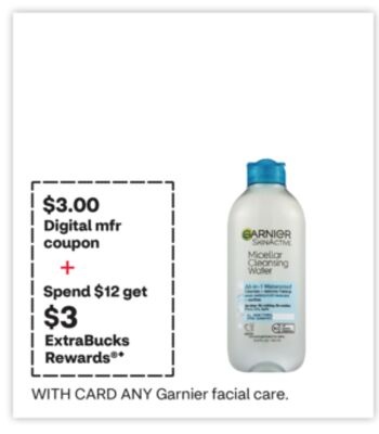 Garnier facial care.
