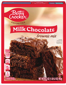 Betty Crocker Fudge or Milk Chocolate Brownie Mixes