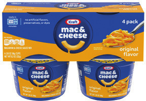 Kraft Mac & Cheese or Velveeta Shells & Cheese Cups