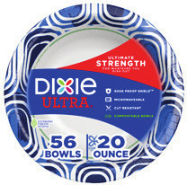 Dixie Paper Plates 44-90 ct. or Paper Bowls 20 oz., 56 ct.