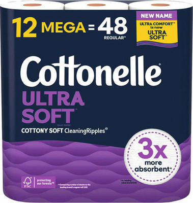 Cottonelle Ultra Clean or Soft Bath Tissue