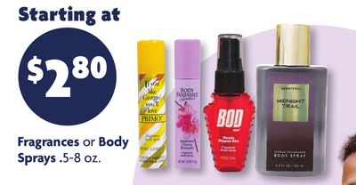 Fragrances or Body Sprays