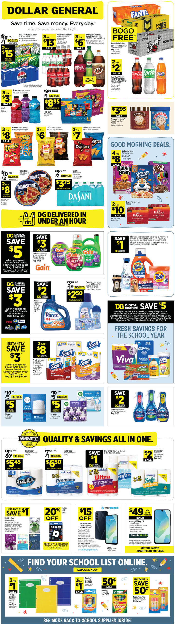 Dollar General Weekly Ad Page 1