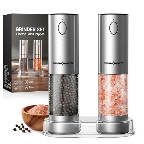 Electric Salt and Pepper Grinder Set