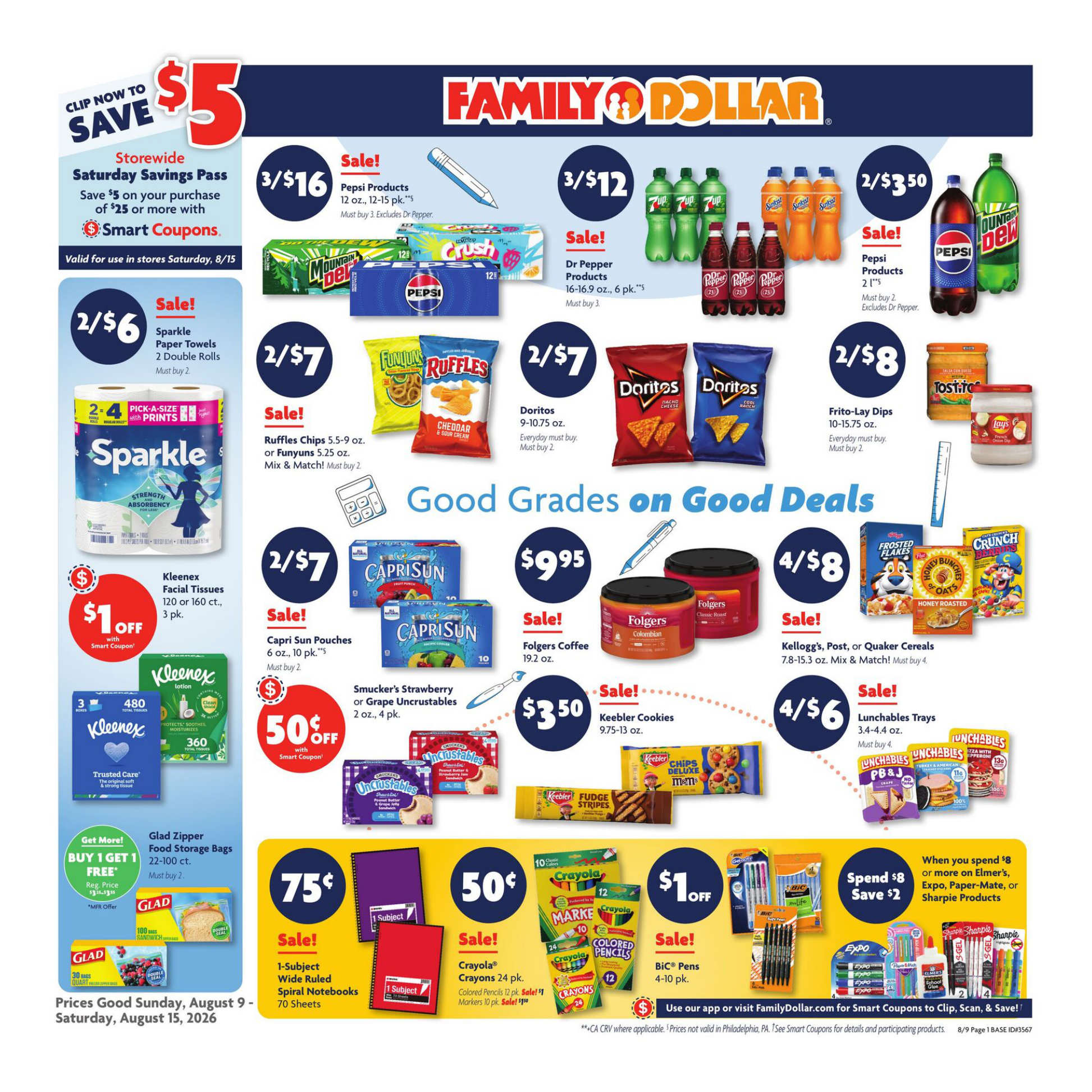 Family Dollar Weekly Ad Page 1