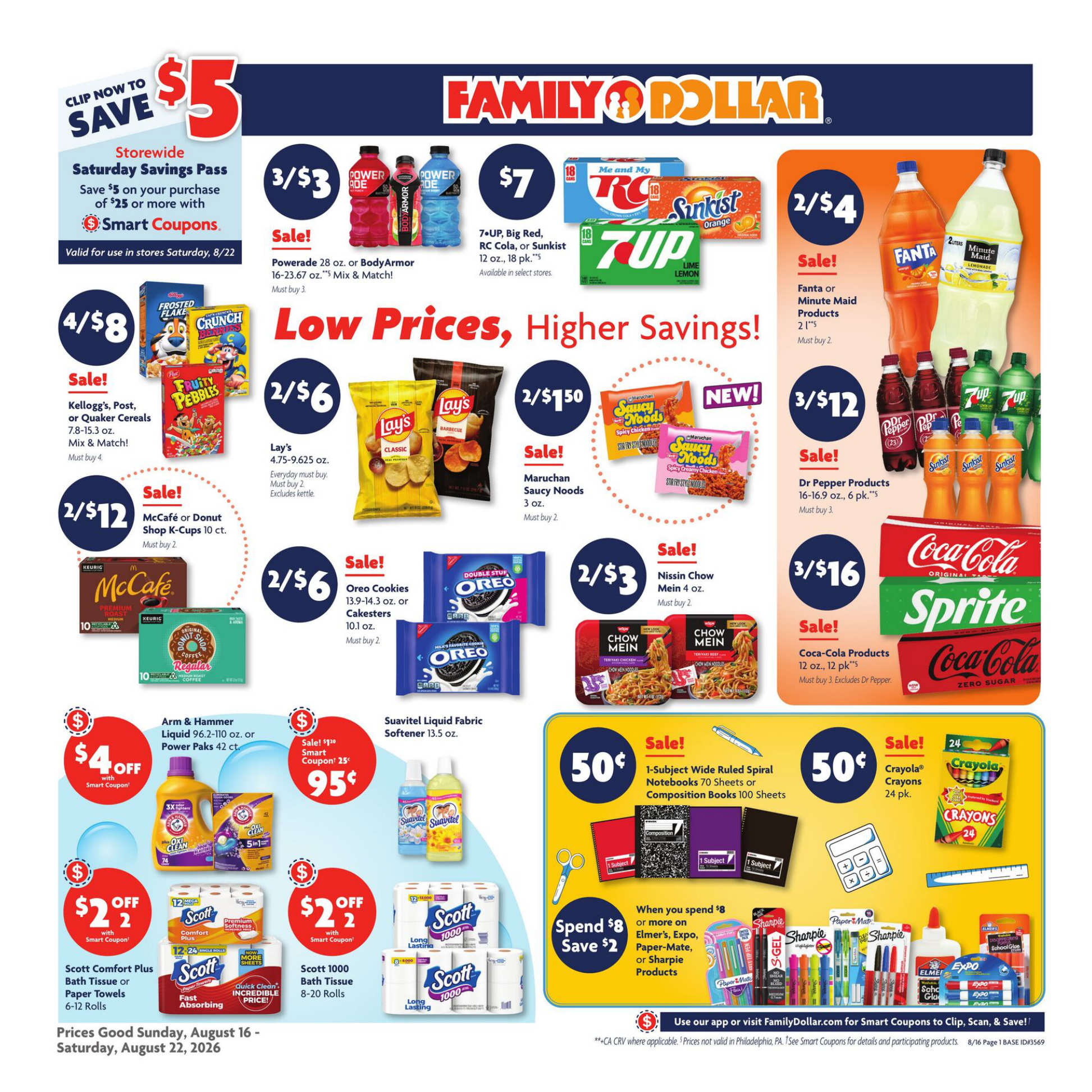 Family Dollar Weekly Ad Page 1