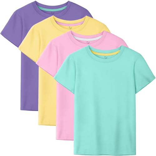 Girls Cotton T-Shirts 4-Pack