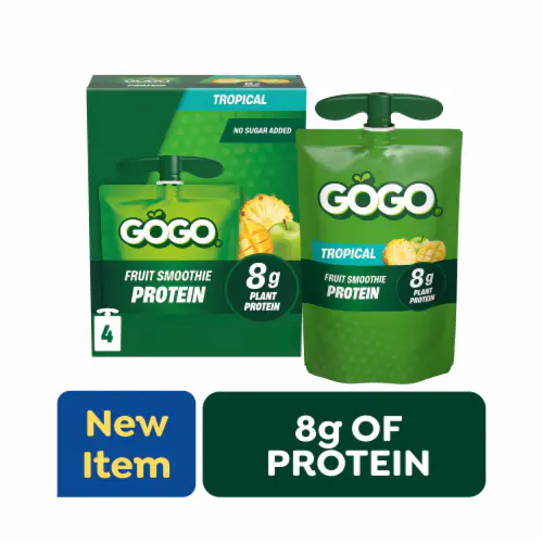 GoGo Squeez Fruit Smoothie Protein Pouches