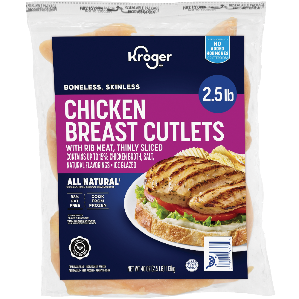 Kroger Boneless Chicken Breast Cutlets