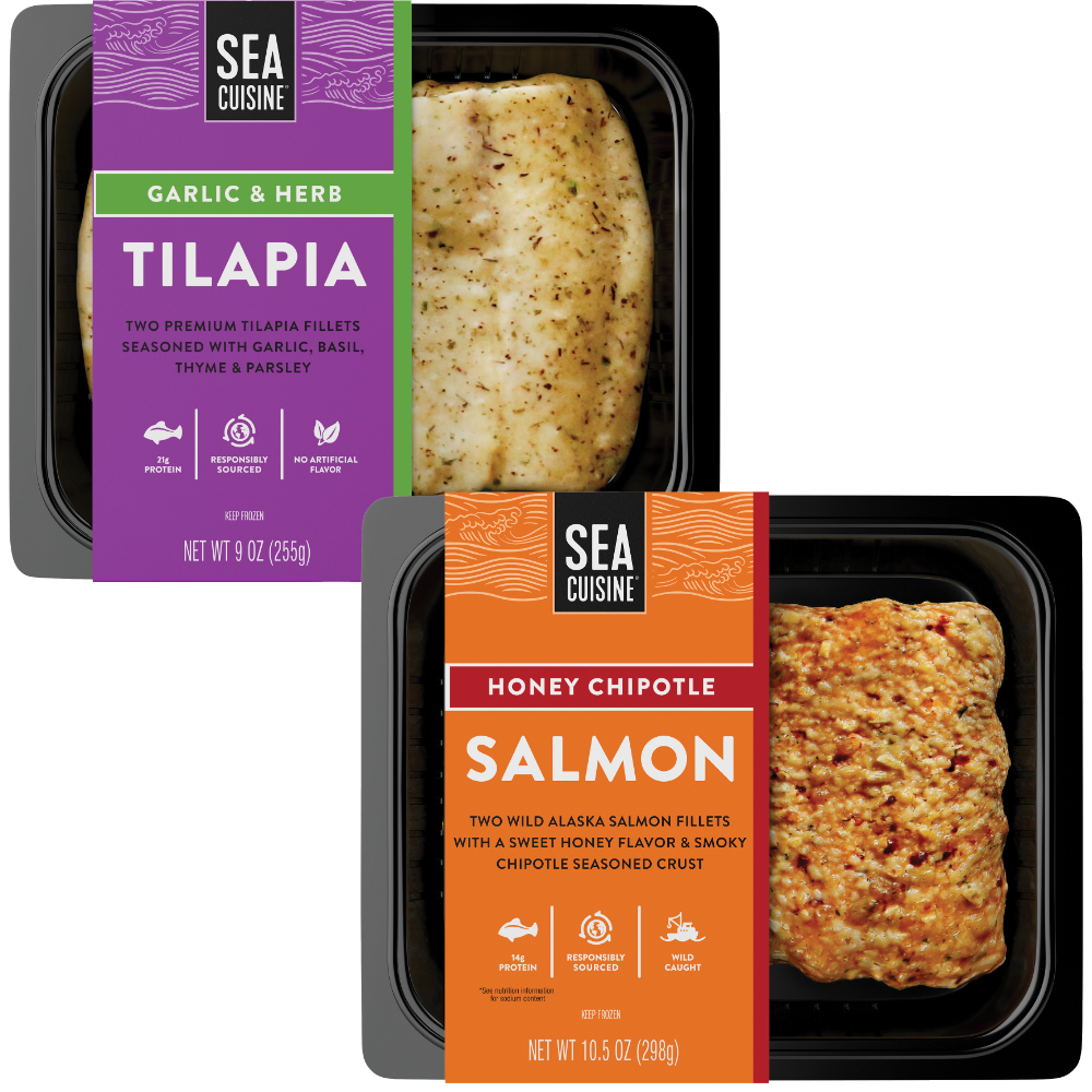 Sea Cuisine Salmon, Tilapia or Cod Fillets