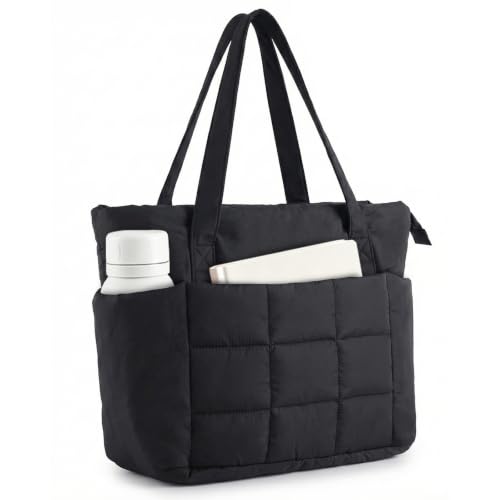 Quilted Puffer Tote Bag