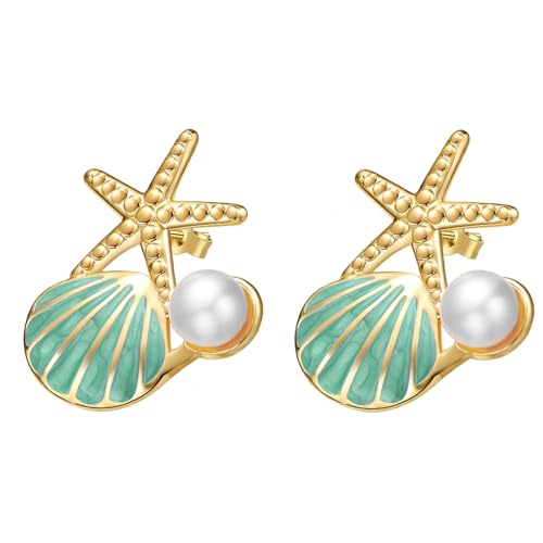 Starfish & Seashell Earrings