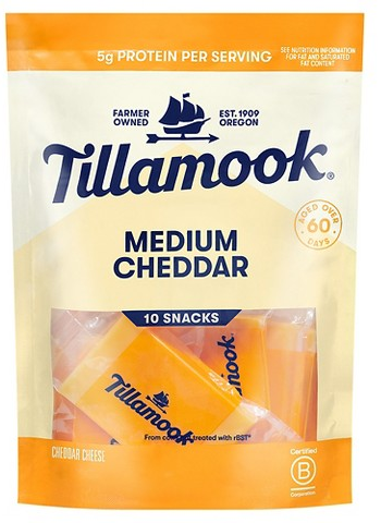 Select Tillamook sliced cheese