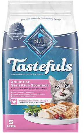 Blue Buffalo Tastefuls 5-lb. Sensitive Stomach dry cat food