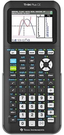 Texas Instruments TI-84 Plus CE graphing calculator