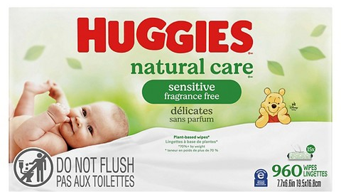 Huggies Natural Care 15-pk. 960-ct. sensitive baby wipes