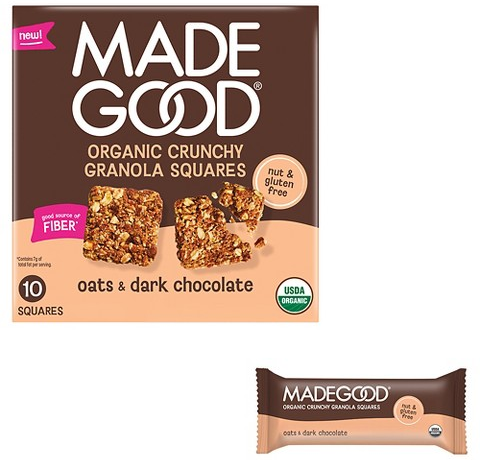 Select MadeGood snacks & bars