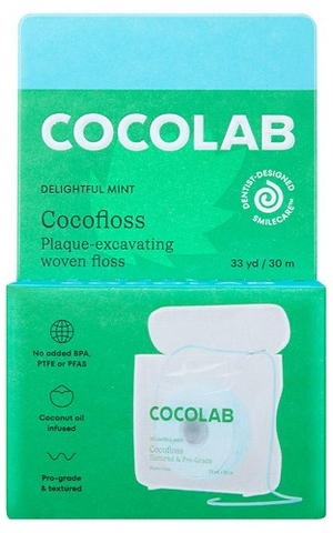 Cocolab Cocofloss 33-yard woven dental floss