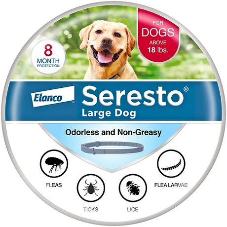 Seresto 8-month flea & tick treatment for dogs
