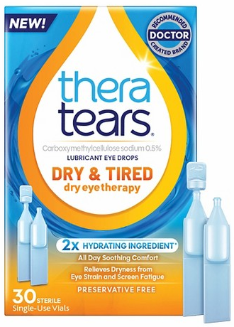 TheraTears Dry and Tired Lubricant Eye Drops - 30ct