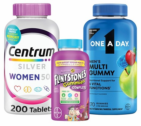 Select vitamins & supplements