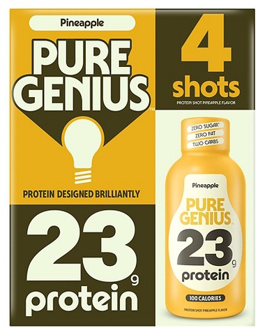 Pure Genius 3.38-oz. protein shots