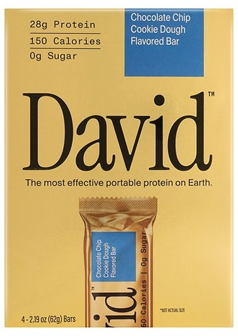 David 4-pk. protein bars
