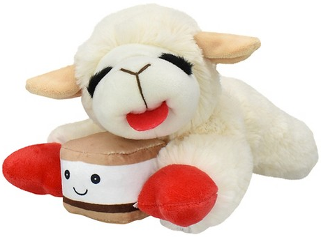 Multipet Lamb Chop S’mores interactive plush dog toy