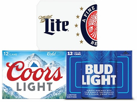 Select Miller, Coors, Bud & more 12-pk. beer