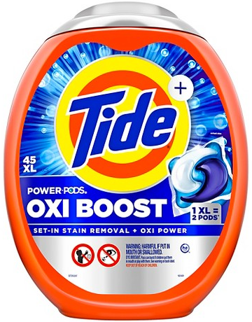 Tide Oxi Boost power concentrated laundry detergent pods