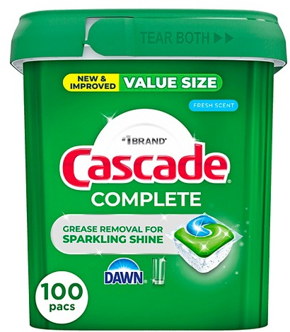 Cascade Complete 100-ct. dishwasher detergent pods
