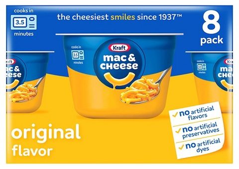 Kraft 8-pk. macaroni & cheese cups