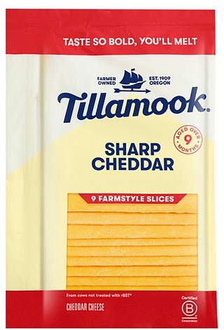 Select Tillamook sliced, shredded & snack cheese