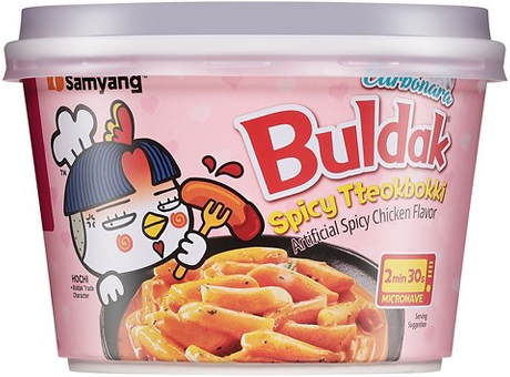 Select Samyang Buldak tteokbokki or glass noodles