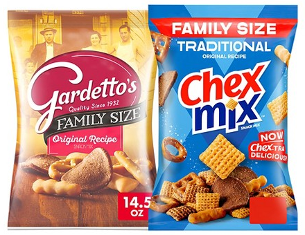 Select Chex Mix & Gardetto’s snacks