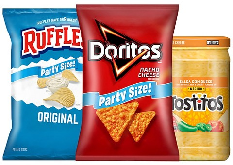 Frito-Lay party-size snacks & dips
