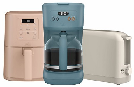 AIRFRY bella slim air fryer, BREW bella coffee maker & TOAST bella 2-slice slim toaster