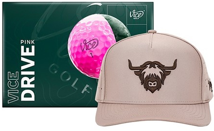 Waggle hat or Vice golf balls 12-pk