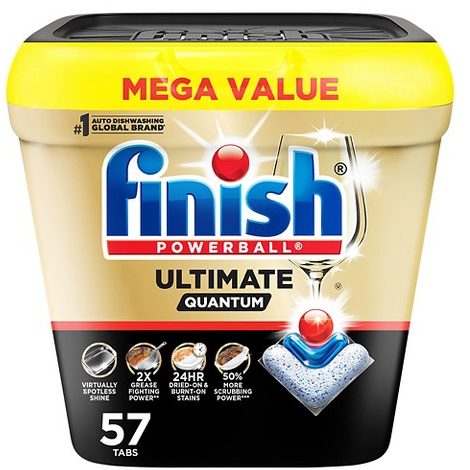 Finish Powerball Ultimate Quantum Dishwasher Tabs, 90 Count — As Low as $6.97