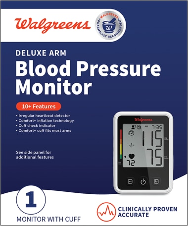 Walgreens Deluxe Arm or Wrist Blood Pressure Monitor