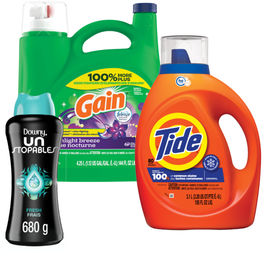 Downy, Gain or Tide Laundry Care
